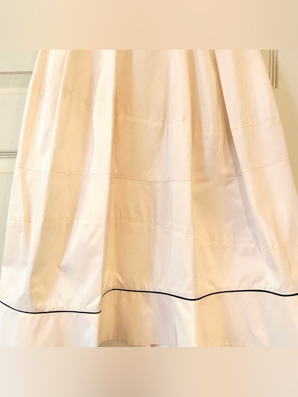 Vintage Yves Saint Laurent YSL 100% Silk Long Skirt Midi Cream White Chiffon XS - Picture 4 of 16